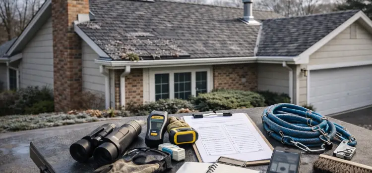 Summer roof inspection in Central Illinois
